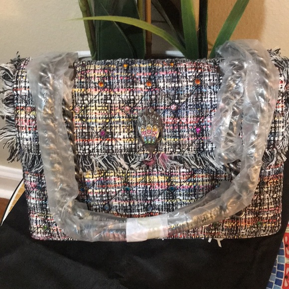 Kurt Geiger London Kensington Recycled Tweed Shoulder Bag - Picture 9 of 17